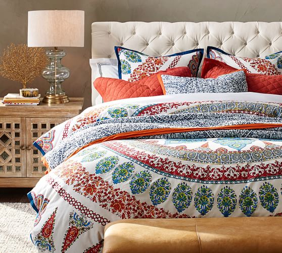 Multi Aurora Patterned Duvet Cover Sham Pottery Barn