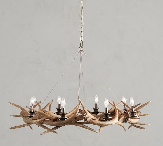 Faux Antler Ring Chandelier Pottery Barn