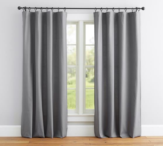 Broadway Pole Pocket Curtain Set Of 2 White Pottery Barn