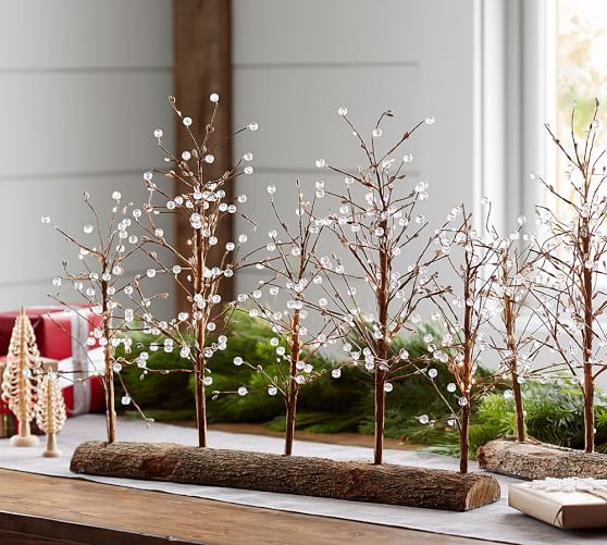 Lit White Berry Drop Tree Centerpiece Pottery Barn Lit White Berry Drop Tree Centerpiece Pottery Barn