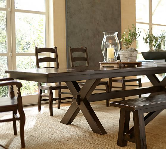 Toscana Dining Bench Alfresco Brown Pottery Barn