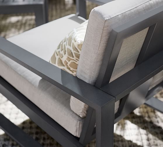 Indio Metal Occasional Chair Slate