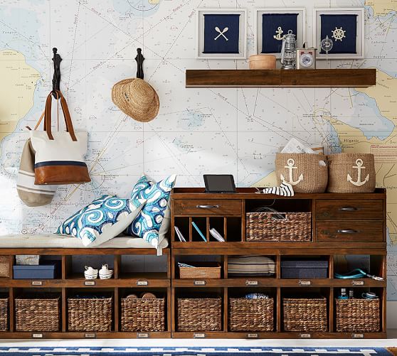 Rustic Wood Floating Shelves Pottery Barn