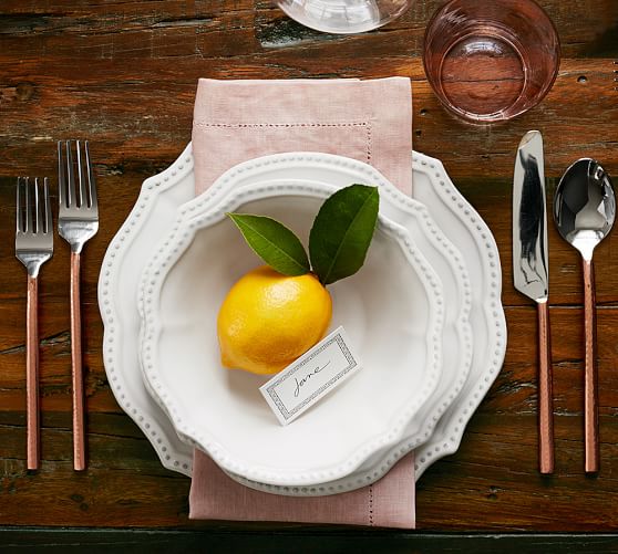 Leila 16 Piece Dinnerware Set Pottery Barn