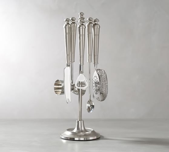 Pewter Bar Tool Set Bar Accessories Pottery Barn