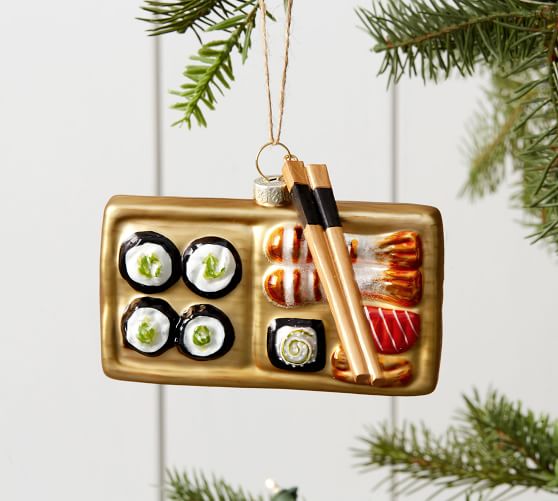 Mercury Glass Sushi Ornament Pottery Barn