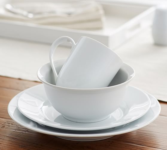 Great White Rim Dinnerware Pottery Barn