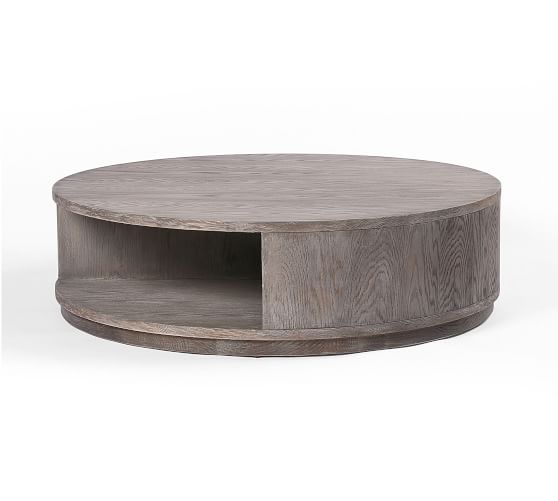 Paseo Round Coffee Table Pottery Barn