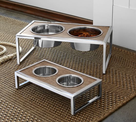 Madison Pet Bowl Stand Pottery Barn