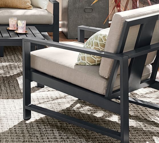 Indio Metal Occasional Chair Slate