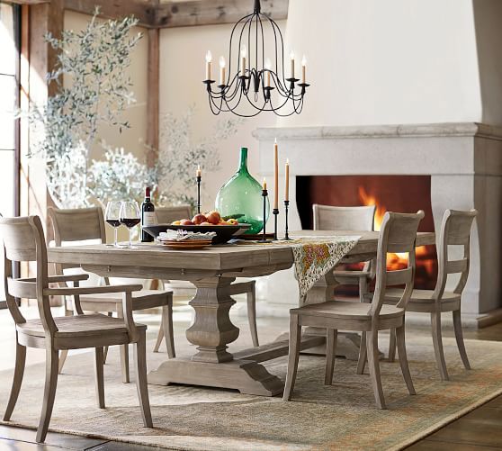 Banks Extending Dining Table Alfresco Brown Pottery Barn