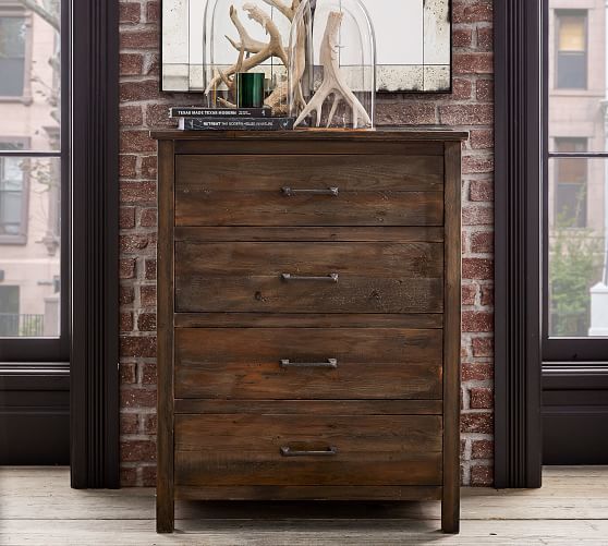 Paulsen Reclaimed Wood 4 Drawer Dresser Pottery Barn