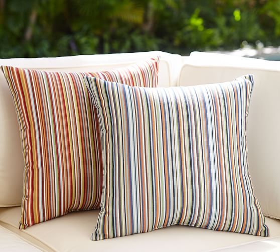 Emerson Striped Indoor Outdoor Pillow Pottery Barn