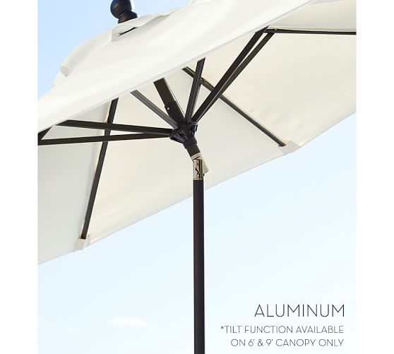 Round Outdoor Umbrella Outdoor Umbrellas Pottery Barn