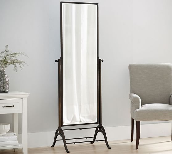 Clark Floor Mirror Standing Mirror Pottery Barn