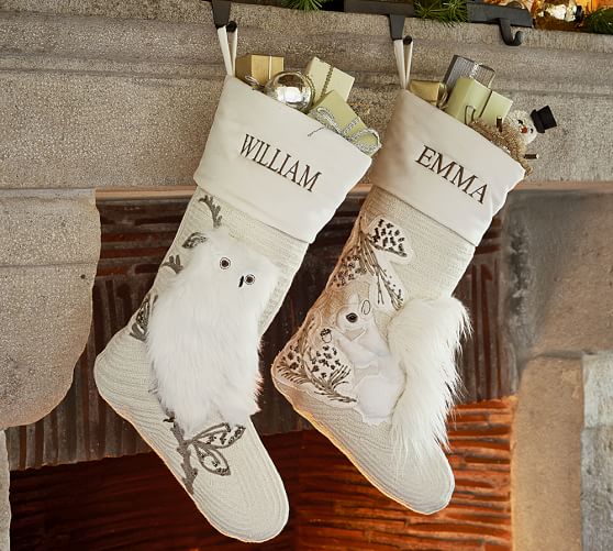 Woodland Stockings Pottery Barn