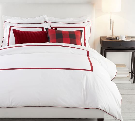 Morgan 400 Thread Count Organic Percale Duvet Cover Shams