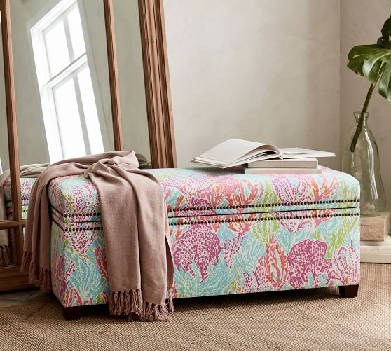 Lilly Pulitzer Tamsen Storage Bench Pottery Barn