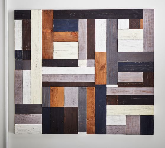 Painted Pieced Woodwork Neutral Wall Decor Pottery Barn