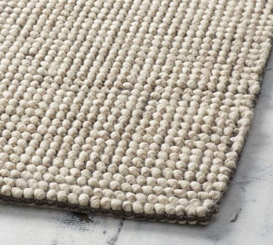 Boucle Wool Jute Rug Pottery Barn