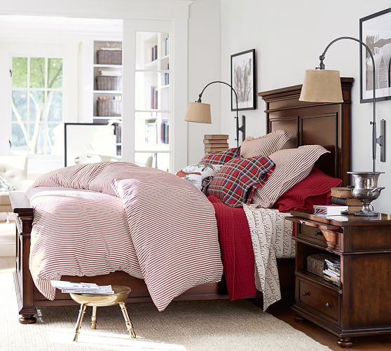 Thatcher Ticking Stripe Patterned Duvet Cover Sham Pottery Barn