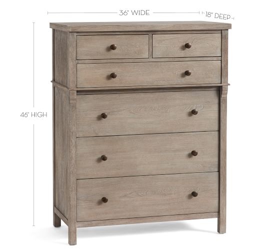 Toulouse 6 Drawer Tall Dresser Pottery Barn