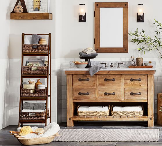 Benchwright Single Sink Vanity 56 5 Pottery Barn