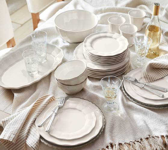 Charlotte Dinner Plate Pottery Barn
