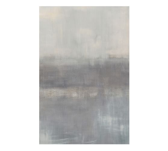 Gray Rising Canvas Wall Art Pottery Barn