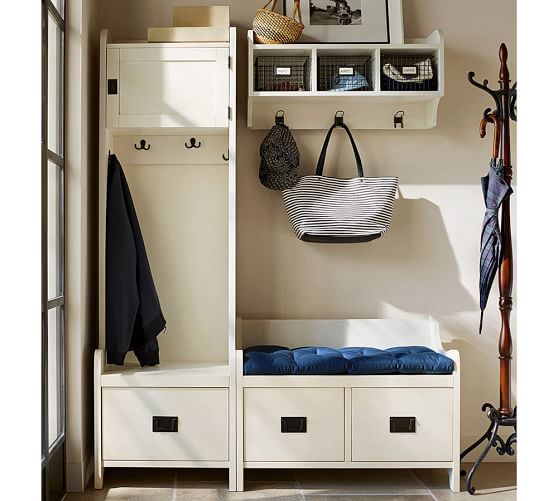 Wade Wood And Wire Cubby Almond White Pottery Barn
