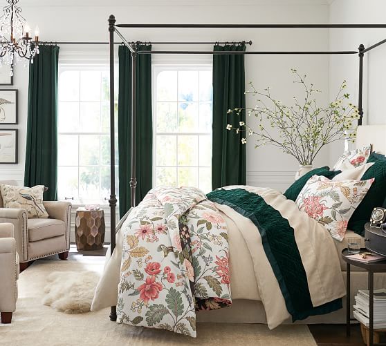Velvet Twill Curtain Ivory