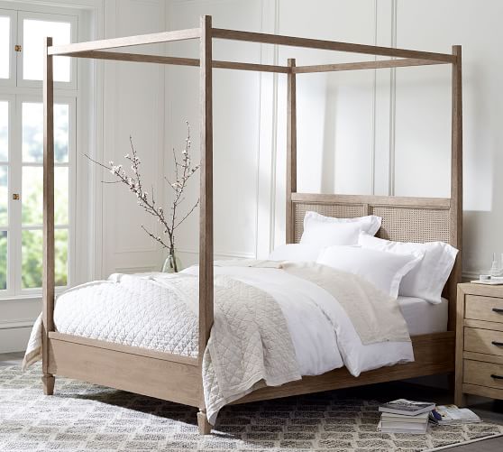 Sausalito Canopy Bed Wooden Beds Pottery Barn