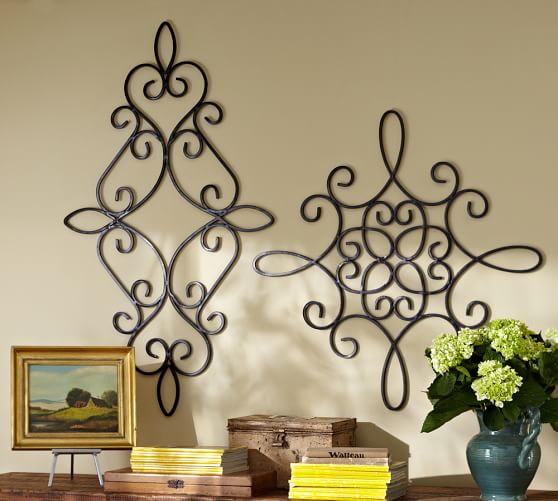 Iron Wall Medallion Wall Decor Pottery Barn