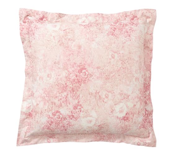 Monique Lhuillier Penelope Ikat Floral Print Pillow Sham Pottery