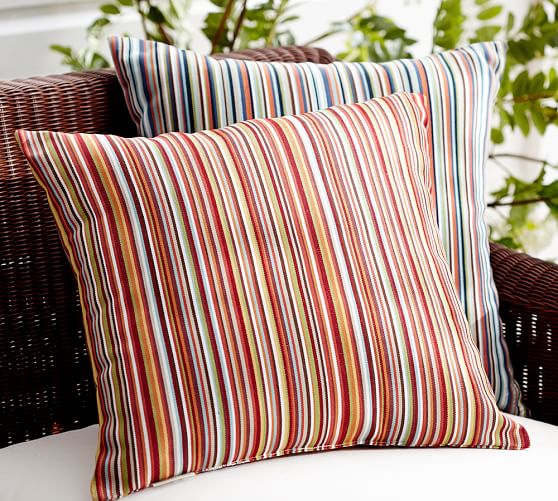 Emerson Striped Indoor Outdoor Pillow Pottery Barn