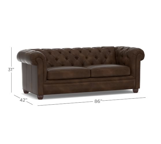Chesterfield Leather Sofa Pottery Barn