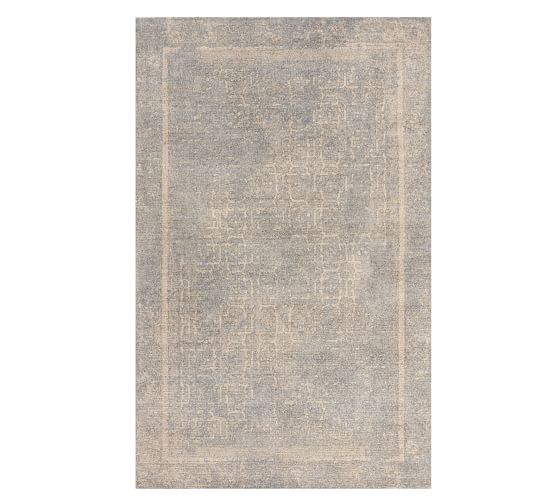 Chateau Blue Brigitte Printed Rug Patterned Rugs Pottery Barn
