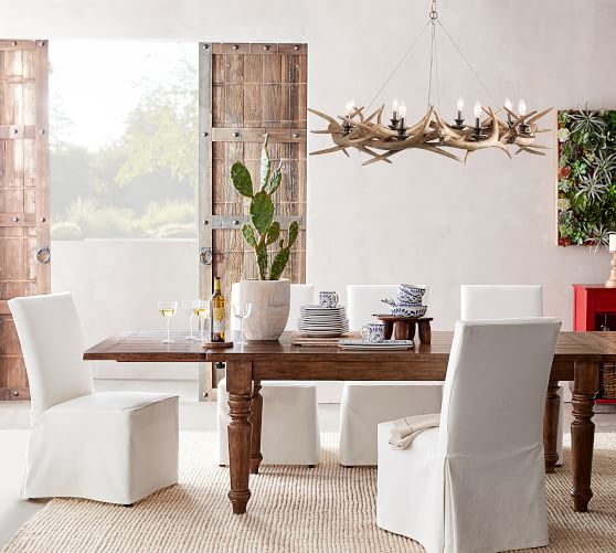 Faux Antler Ring Chandelier Pottery Barn
