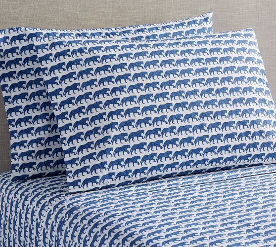 Leopard Print Cotton Pillowcases Pottery Barn