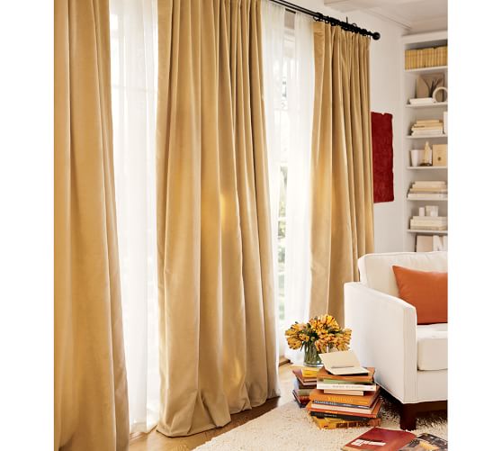 Velvet Curtain Cafe Pottery Barn