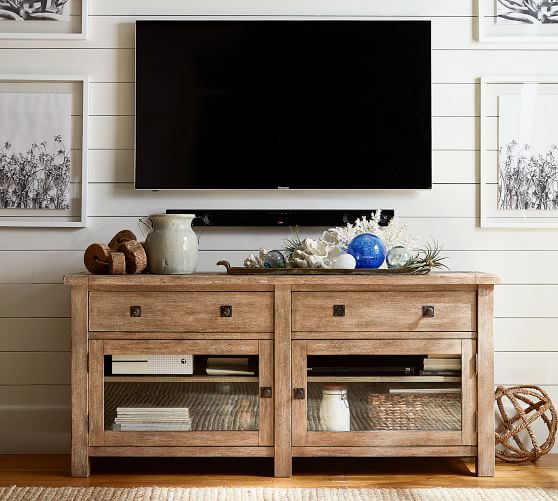 Benchwright Media Console Pottery Barn