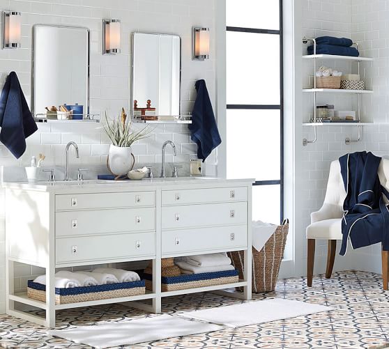 Exton Lever Handle Widespread Bathroom Faucet Pottery Barn
