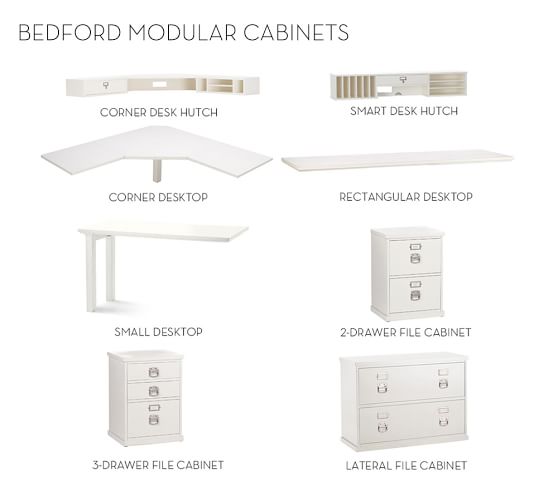 Build Your Own Bedford Modular Desk Pottery Barn