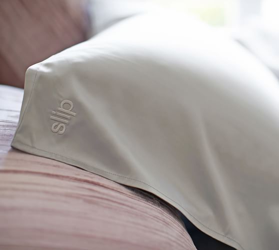 Slip Silk Pillowcase Standard Black Pottery Barn