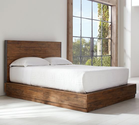 Big Daddy S Antiques Reclaimed Wood Bed Wooden Beds Pottery Barn