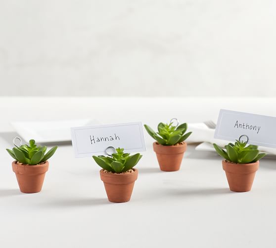 succulent place card holders set of 4 place card displays