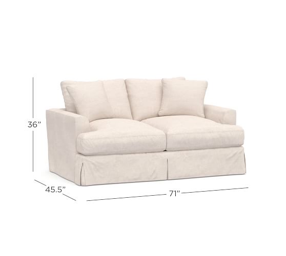 Sullivan Deep Seat Slipcovered Fabric Sofa Collection Pottery Barn
