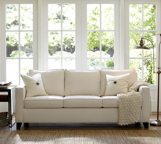 Cameron Square Arm Upholstered Deluxe Sleeper Sofa Bed Pottery Barn