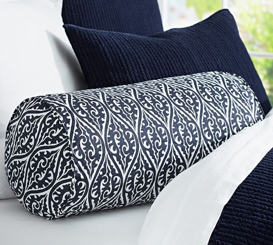 Gretchen Bolster Decorative Pillow Cover Pottery Barn