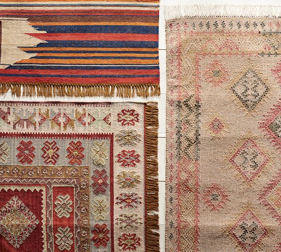 Solange Synthetic Kilim Indoor Outdoor Rug Pottery Barn
